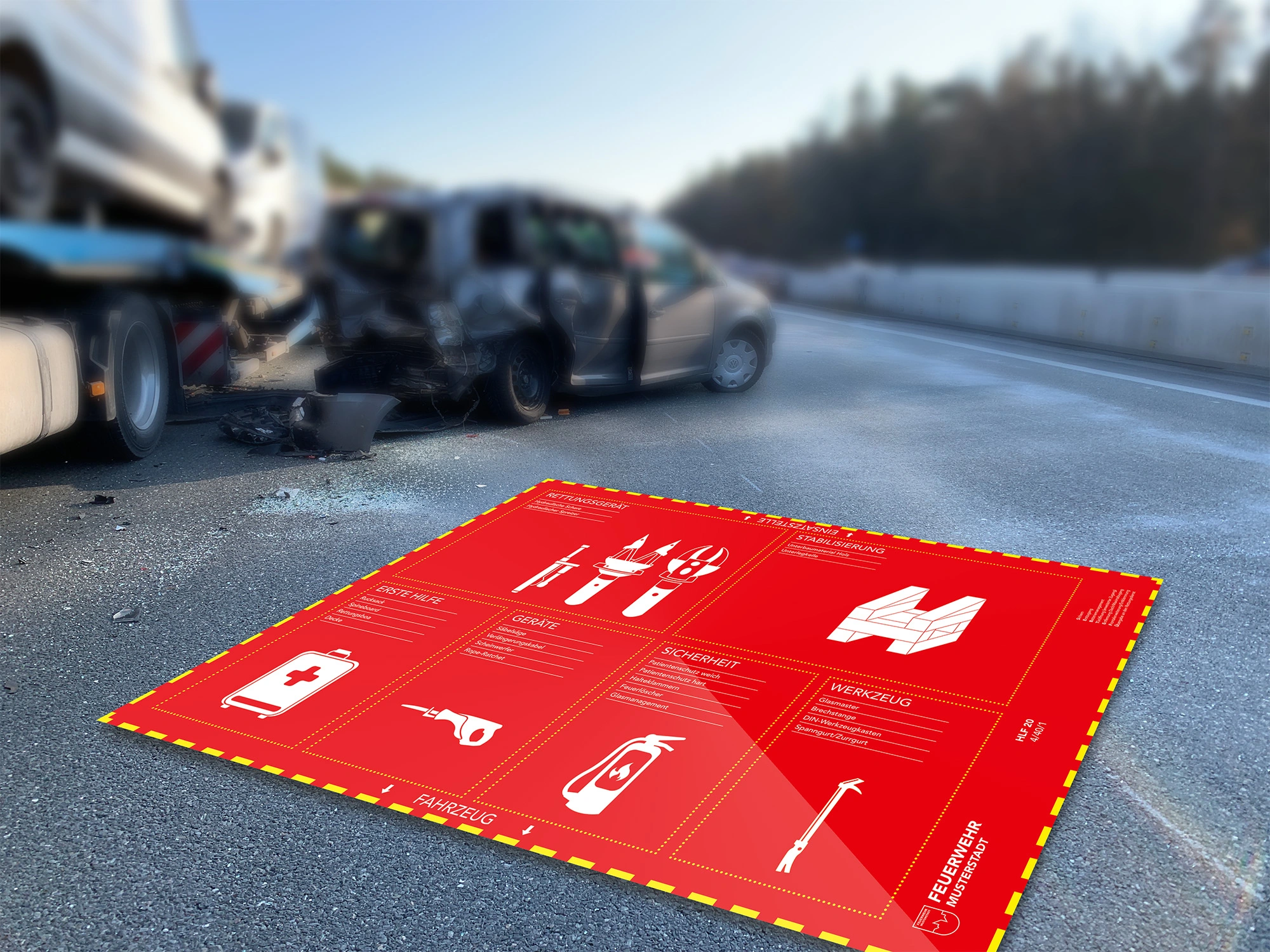 F-READY Bereitstellungsplane im Feuerwehreinsatz – Übersicht aller Einsatzbereiche
